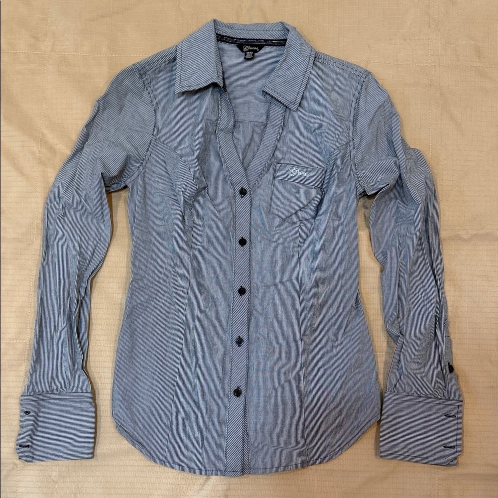 Guess Button Down Long Sleeve Shirt